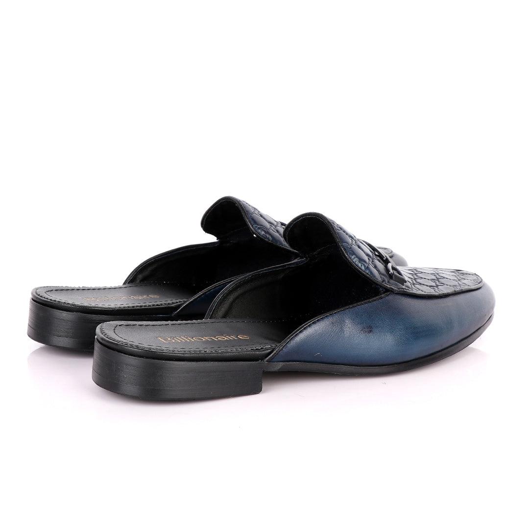 Billionaire Exquisite Blue Mole Leather Shoe - Obeezi