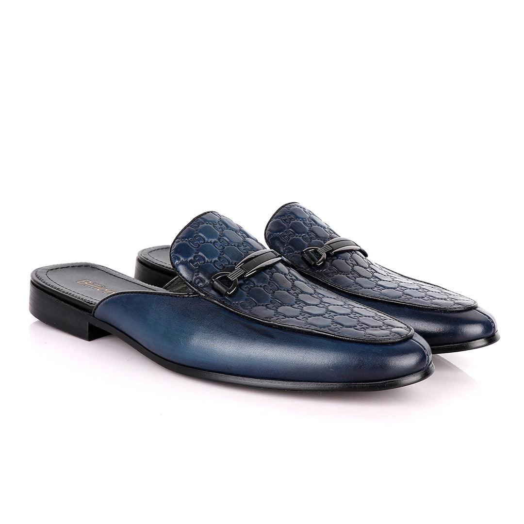 Billionaire Exquisite Blue Mole Leather Shoe - Obeezi