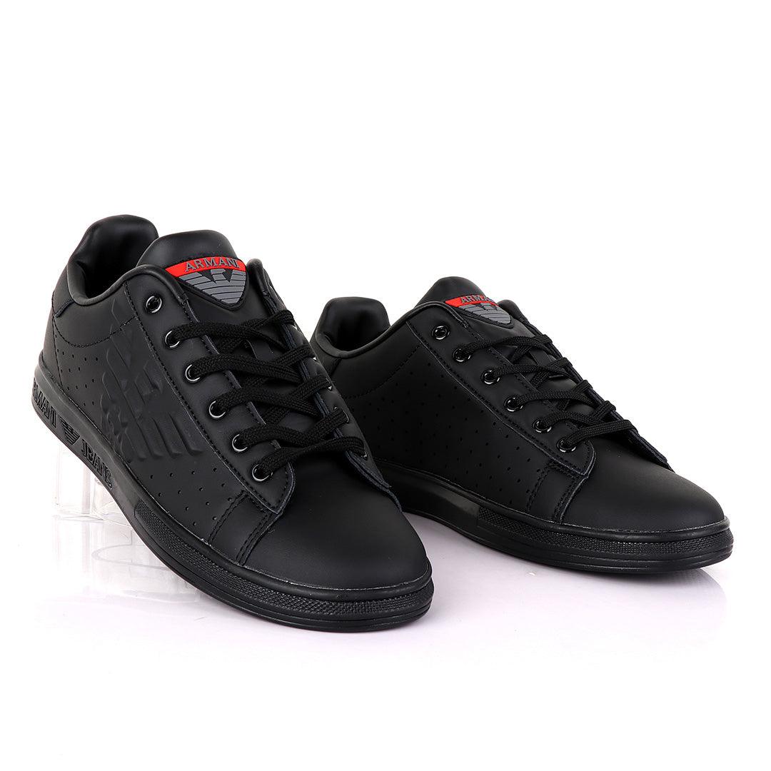Black Logo Sneakers - Obeezi