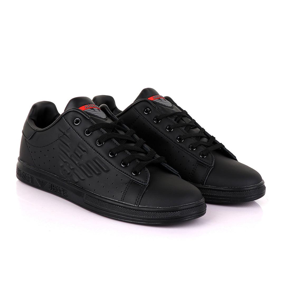 Black Logo Sneakers - Obeezi
