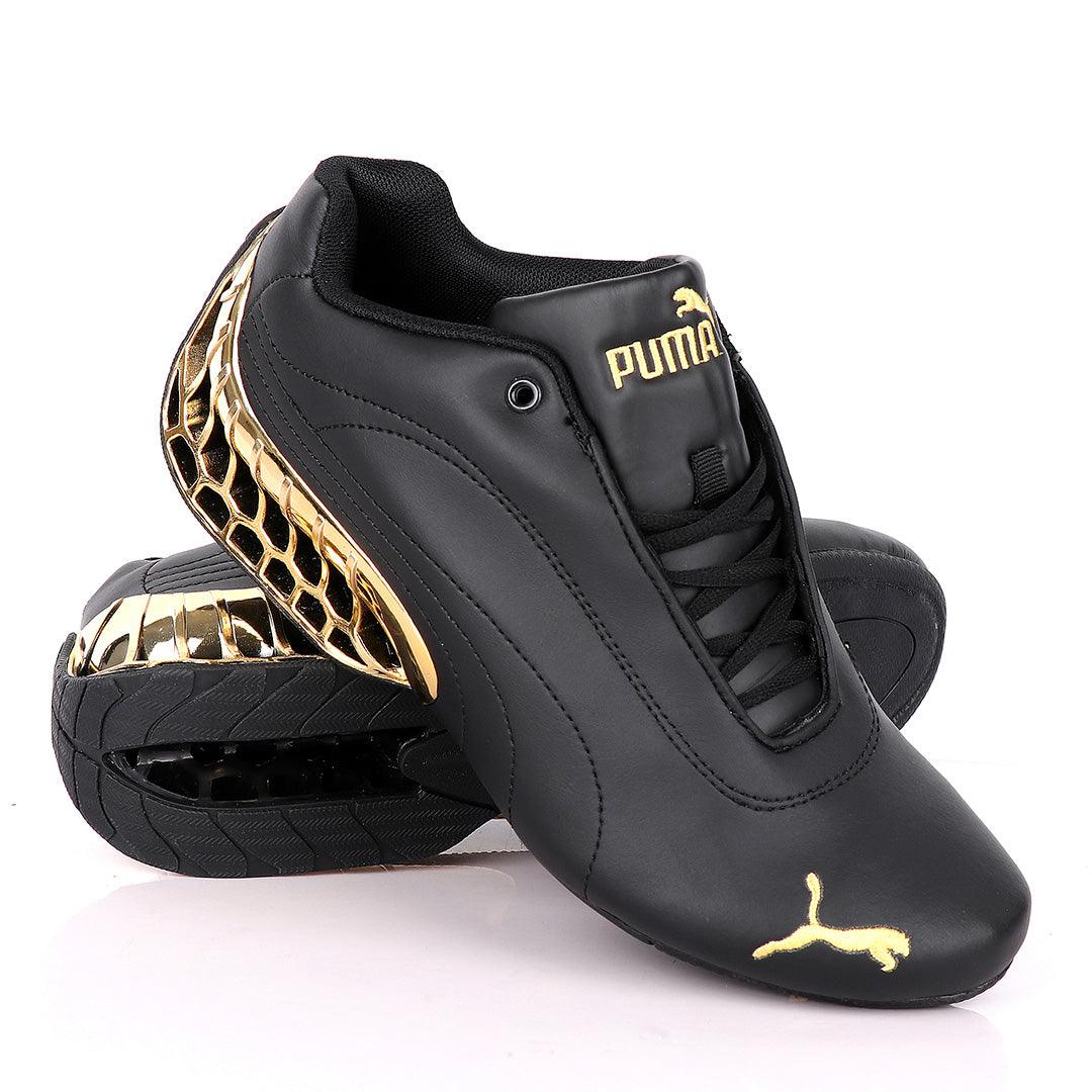 Black Puma Future Super GT Sneakers -Gold - Obeezi