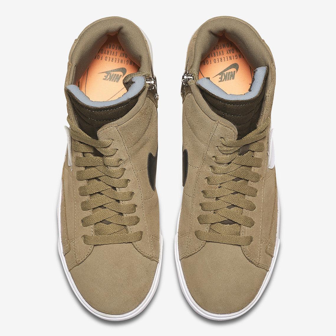 Blazer Mid Rebel Men's Grey Hightop Boots Sneaker - Obeezi