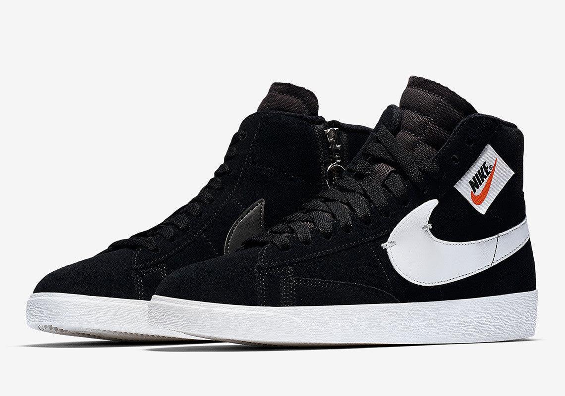 Blazer Mid Rebel Men's Hightop Black Sneakers - Obeezi