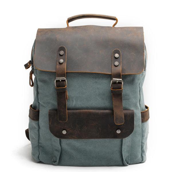 Blended Smart Thick Canvas BackPack Bag- Blue - Obeezi.com