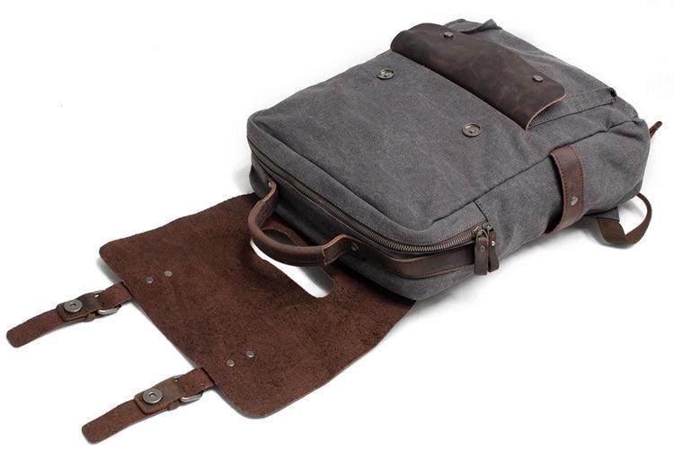 Blended Smart Thick Canvas BackPack Bag- Green - Obeezi.com