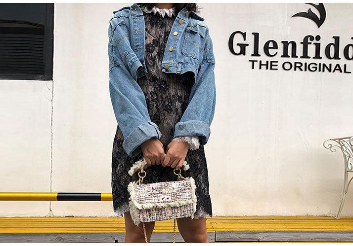 Boho Rug Sling Leather Cream Multicolored Handbag - Obeezi.com