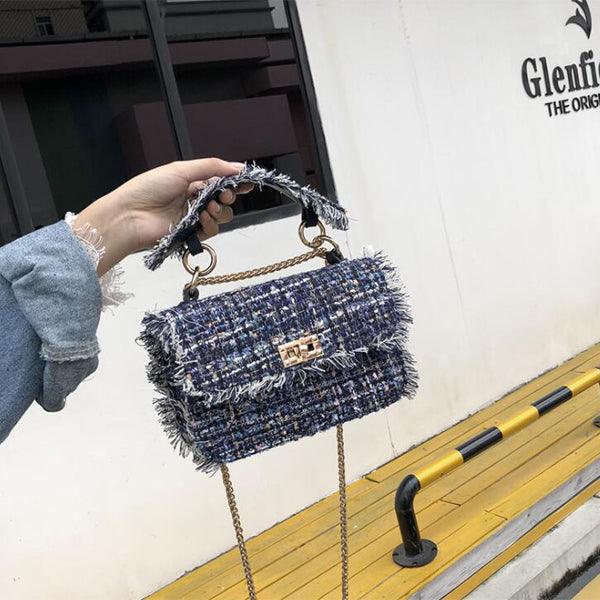 Boho Rug Sling Leather Multicolored Handbag - Obeezi.com