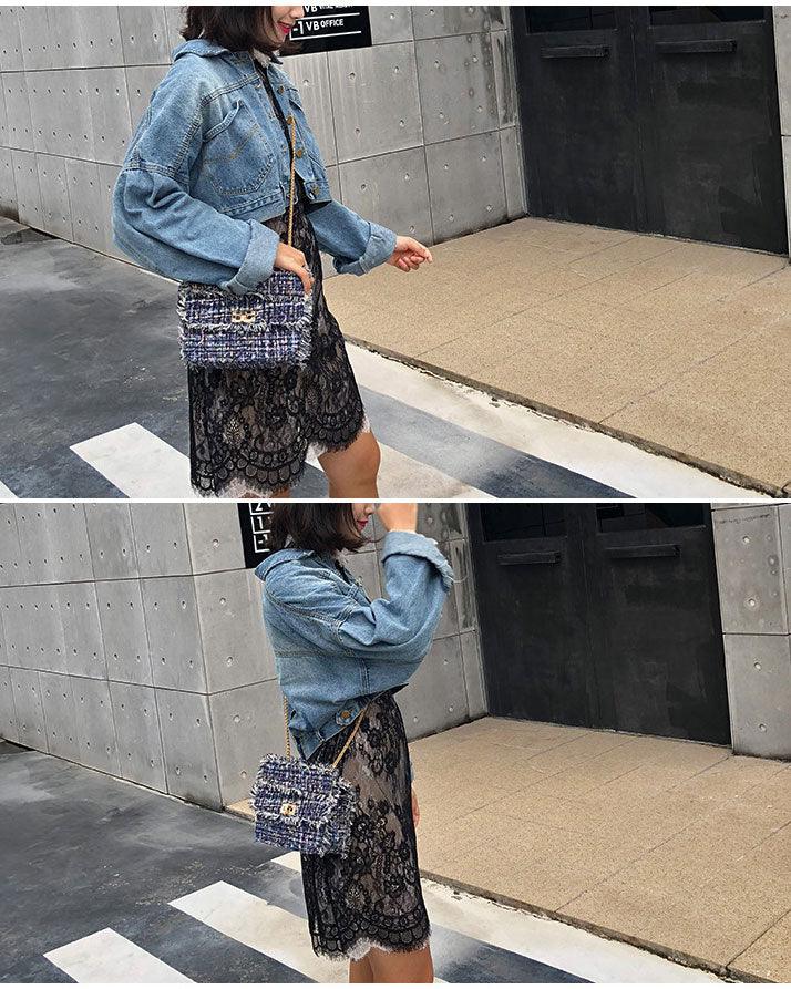 Boho Rug Sling Leather Multicolored Handbag - Obeezi.com