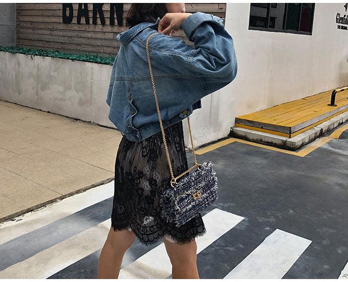 Boho Rug Sling Leather Multicolored Handbag - Obeezi.com