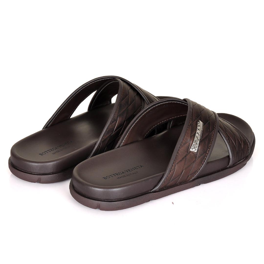 Bottega Veneta Stylish Lightweight Comfortable Slippers -Coffee - Obeezi.com