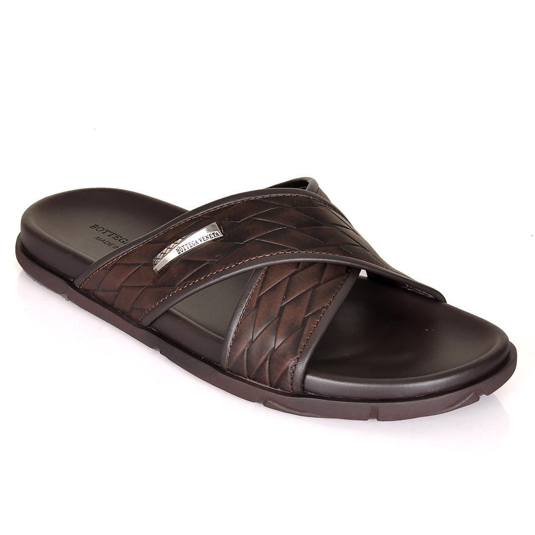 Bottega Veneta Stylish Lightweight Comfortable Slippers -Coffee - Obeezi.com
