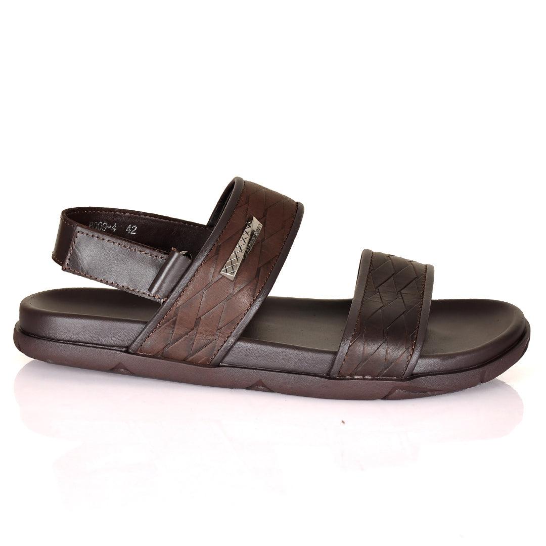 Bottega Veneta Two Step Woven Leather Designed Sandals - Obeezi.com