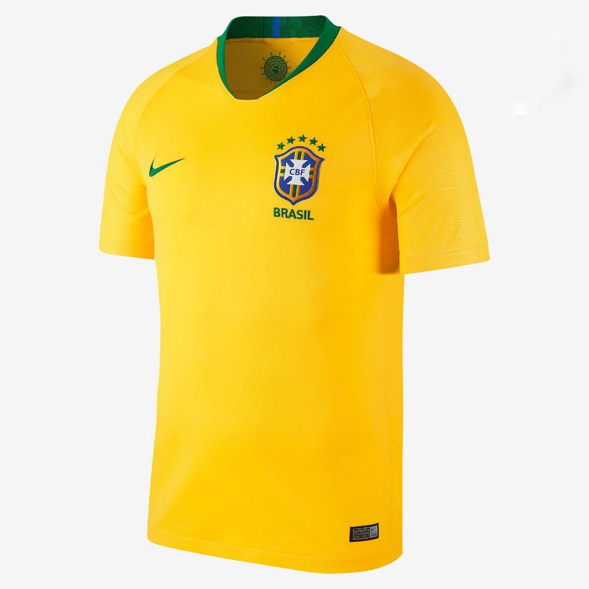 Brazil 18/19 World Cup Home Yellow Jersey - Obeezi