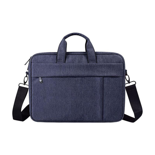 Brinch Waterproof Casual Business Side Zipper Designed Laptop Bag- NavyBlue - Obeezi.com