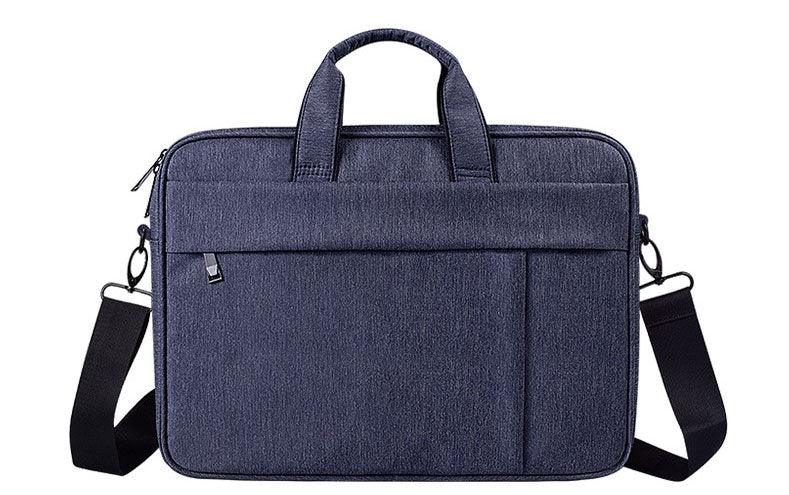 Brinch Waterproof Casual Business Side Zipper Designed Laptop Bag- NavyBlue - Obeezi.com
