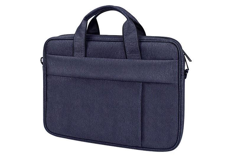 Brinch Waterproof Casual Business Side Zipper Designed Laptop Bag- NavyBlue - Obeezi.com