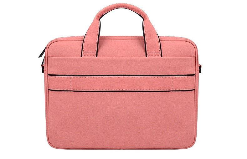 Brinch Waterproof Casual Business Side Zipper Designed Laptop Bag-Pink - Obeezi.com