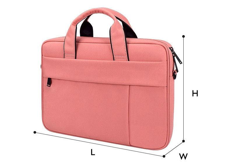 Brinch Waterproof Casual Business Side Zipper Designed Laptop Bag-Pink - Obeezi.com