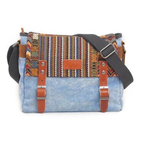 Brixton Messenger Shoulder HandBag- Blue - Obeezi.com