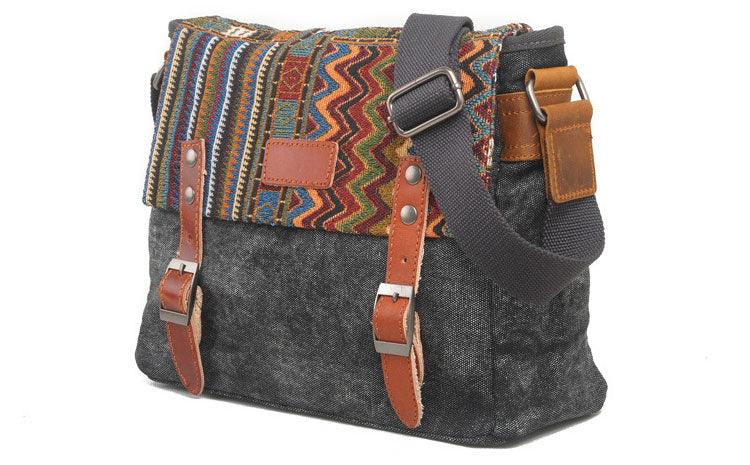 Brixton Messenger Shoulder HandBag- Grey - Obeezi.com