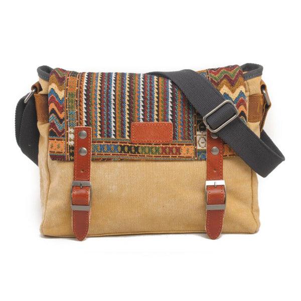 Brixton Messenger Shoulder HandBag- Khaki - Obeezi.com