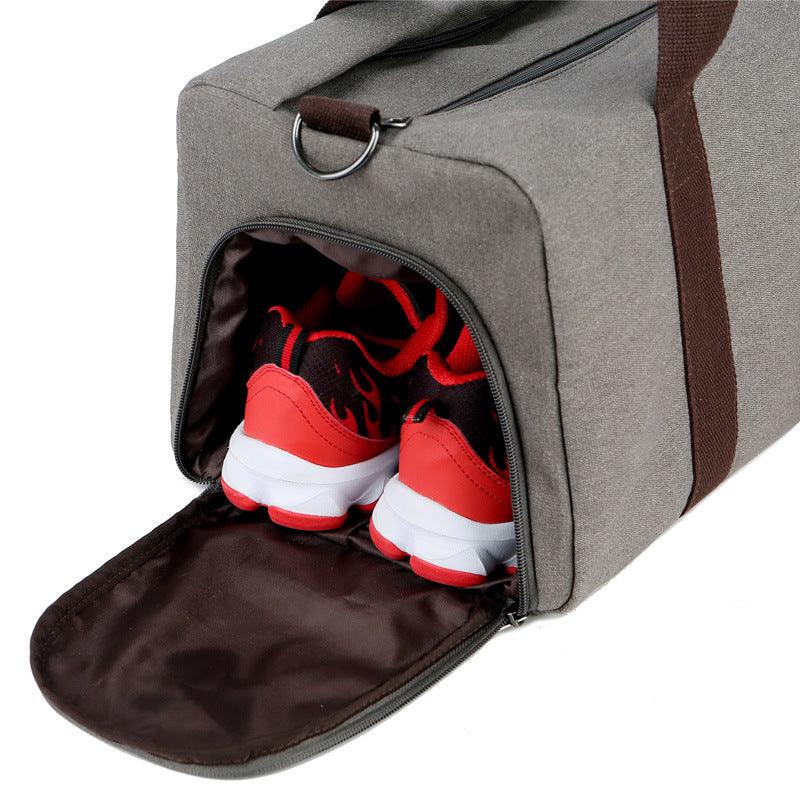 Buffalo Vintage Large Capacity Duffle Bag- Grey - Obeezi.com