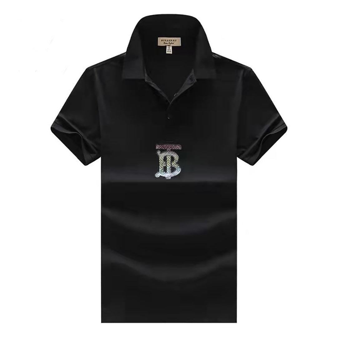 Burb Organic Cotton Signature Logo Polo-Black - Obeezi.com