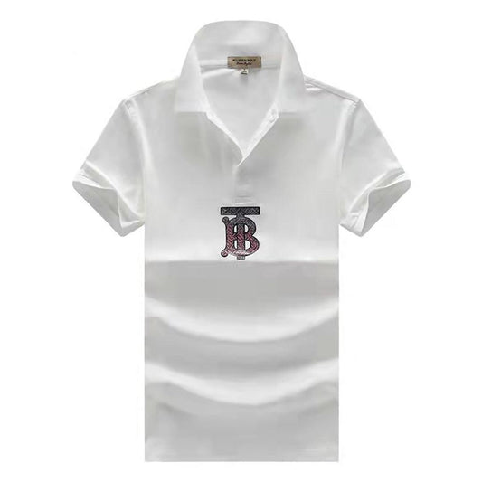 Burb Organic Cotton Signature Logo Polo-White - Obeezi.com