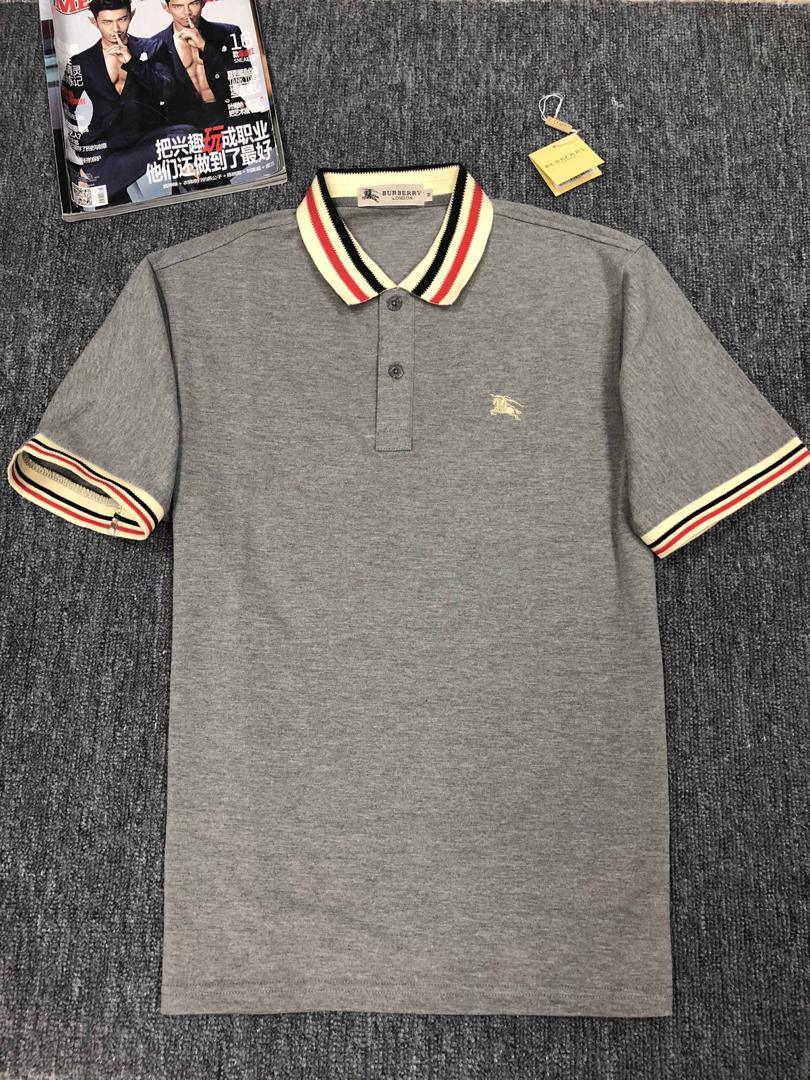 Burberry Custom Fit Short Sleeve Polo-Ash - Obeezi