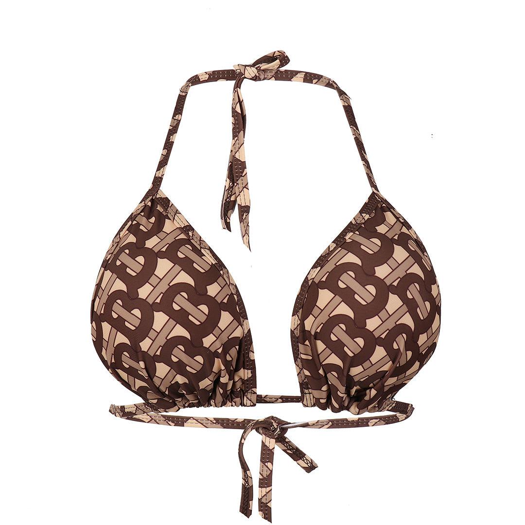 Burberry Two-Piece Sexy Tie-up Bikini-Brown - Obeezi.com