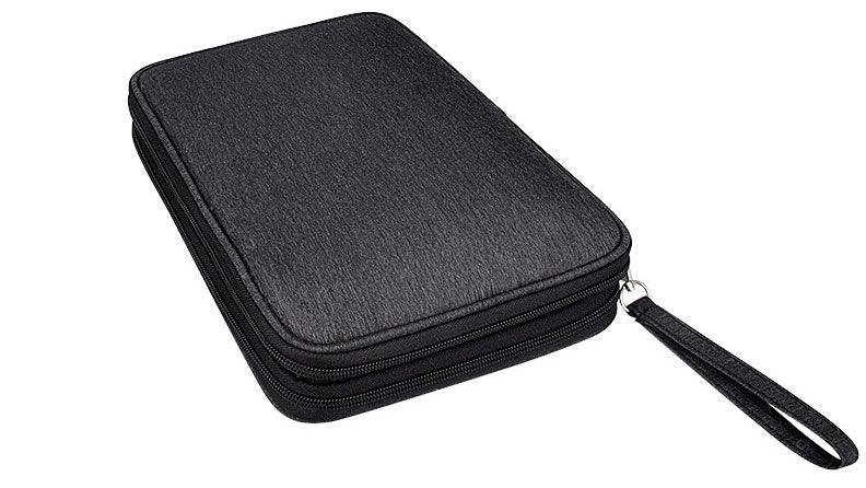 Business And Leisure Double Zipper Notebook Bag- Black - Obeezi.com