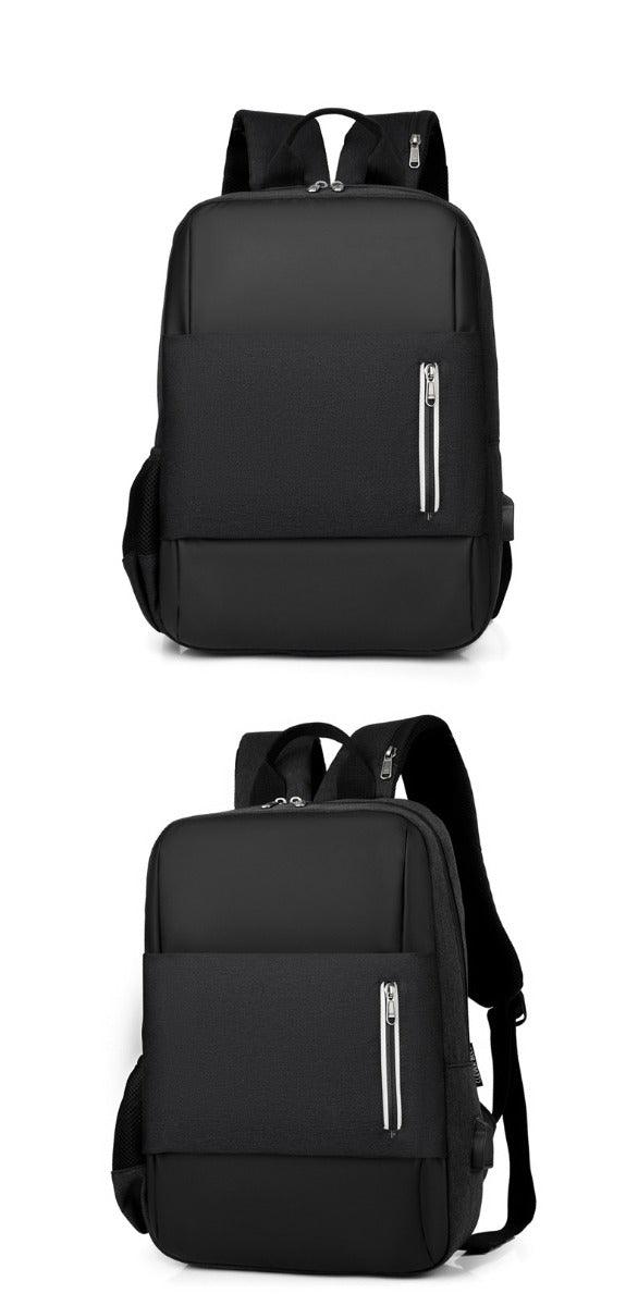 Business Large Capacity Laptop Backpack With USB Charging Port-Blue - Obeezi.com