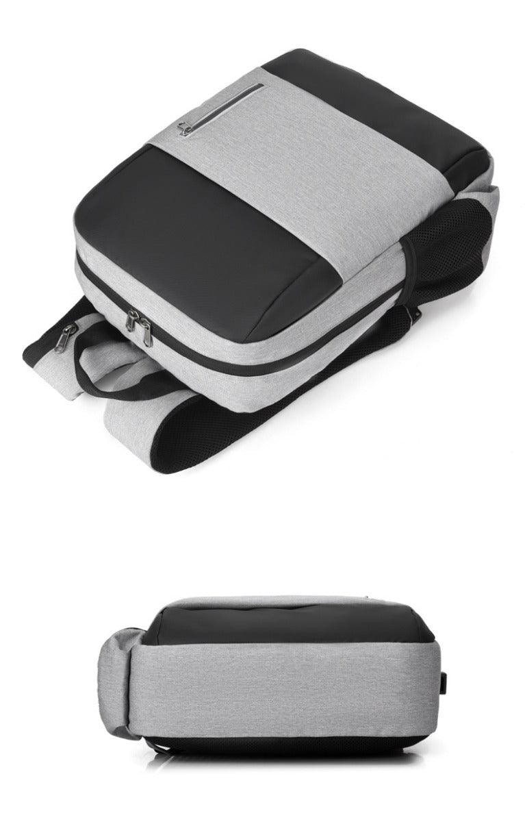 Business Large Capacity Laptop Backpack With USB Charging Port-Blue - Obeezi.com