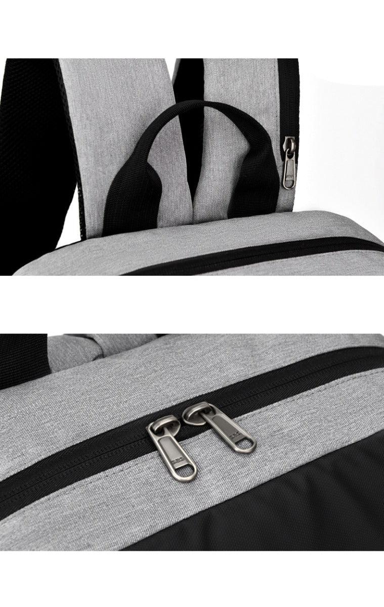 Business Large Capacity Laptop Backpack With USB Charging Port-Blue - Obeezi.com