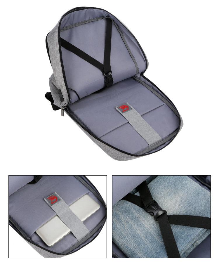 Business Oxford Waterproof Laptop Backpack-Grey - Obeezi.com