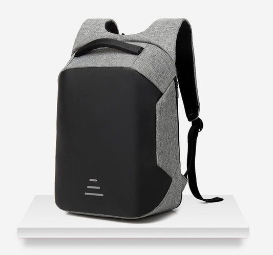 Business Travel Backpack Laptop Briefcase With USB Charging And Auxiliary port-Grey - Obeezi.com