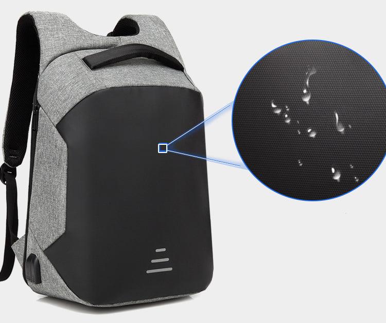Business Travel Backpack Laptop Briefcase With USB Charging And Auxiliary port-Grey - Obeezi.com