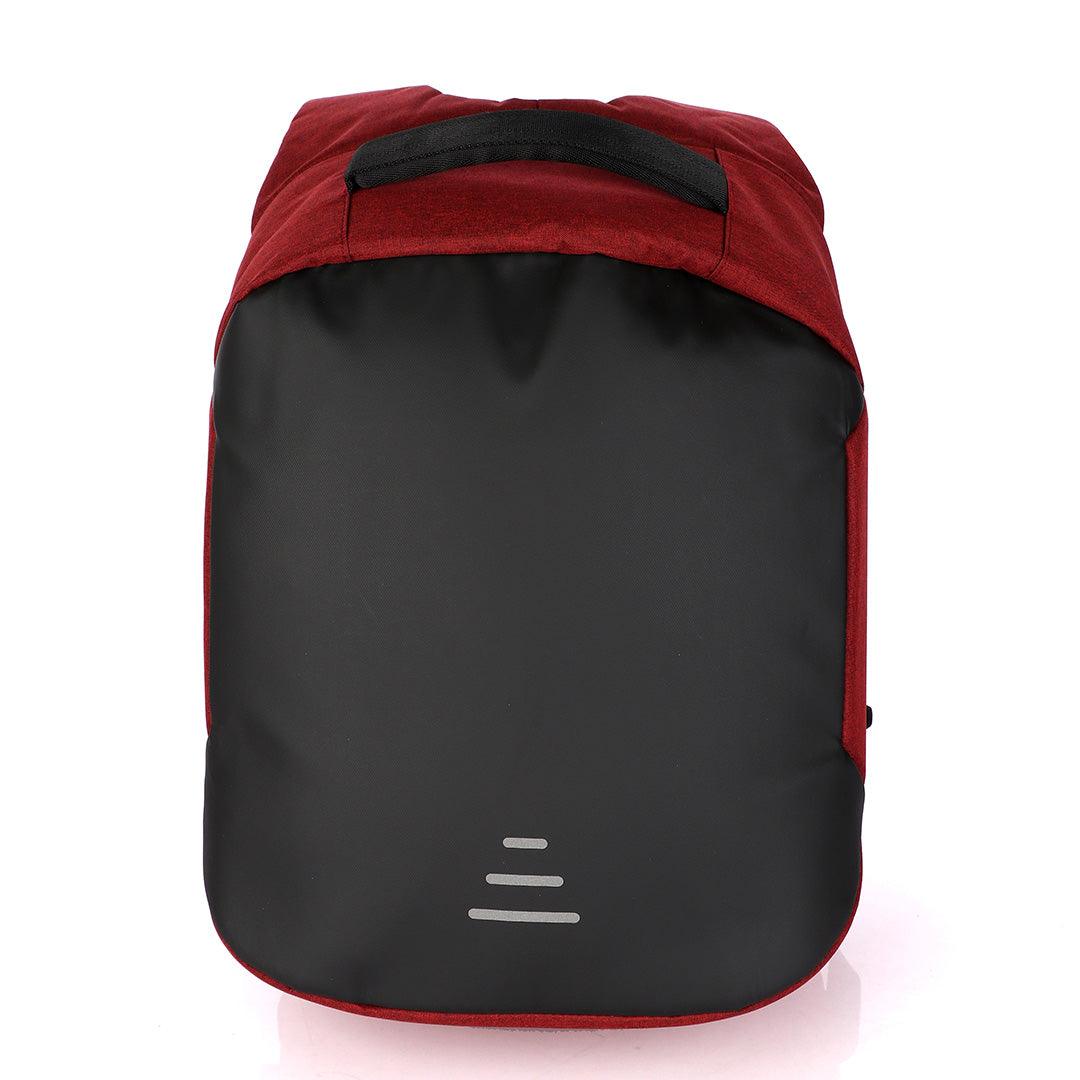 Business Travel Backpack Laptop Briefcase With USB Charging And Auxiliary port- Red - Obeezi.com