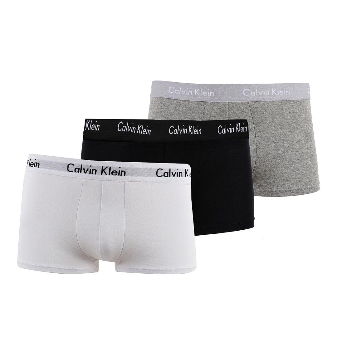 Calvin Klein Crested 3 IN 1 Pack Black White and Grey Boxers - Obeezi