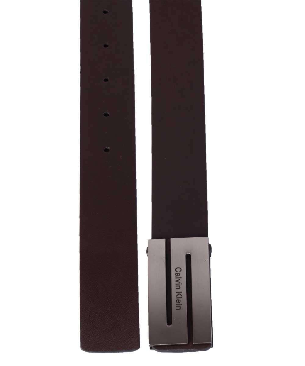 Calvin Klein Men Formal Brown Leather Belt - Obeezi.com