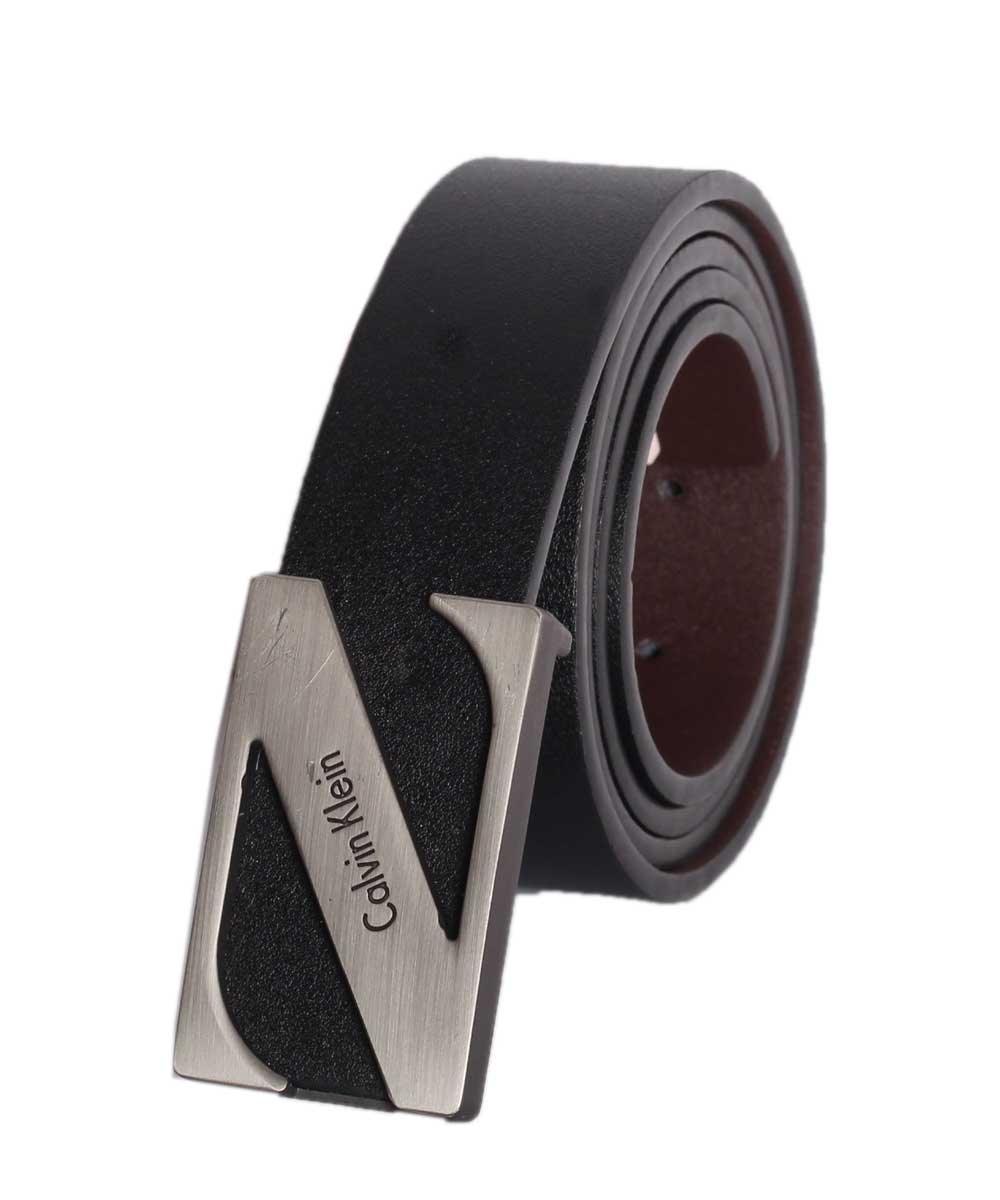 Calvin Klein Men's Newton Black Leather Belt - Obeezi.com