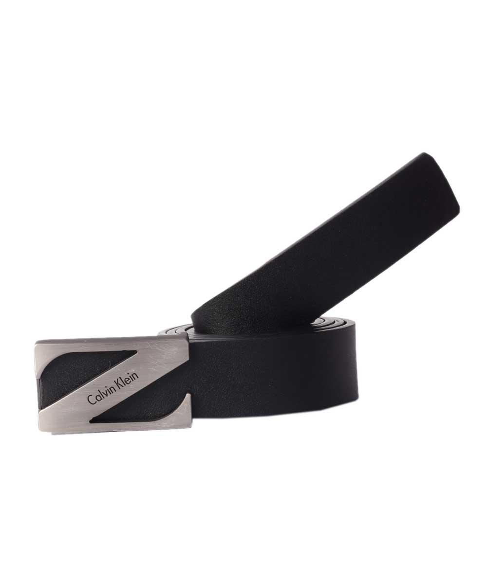 Calvin Klein Men's Newton Black Leather Belt - Obeezi.com