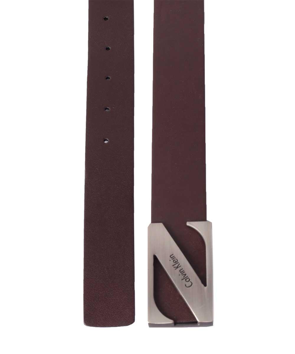 Calvin Klein Men's Newton Brown Leather Belt - Obeezi.com
