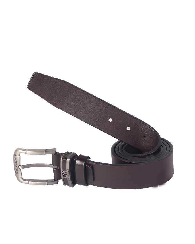 Calvin Klein Men's Smooth Leather Belt - Black - Obeezi.com