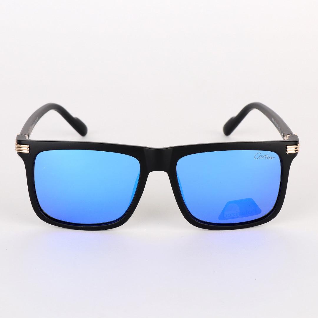 Cartier Classy Polarized Black And Blue Lens Sunglasses - Obeezi.com