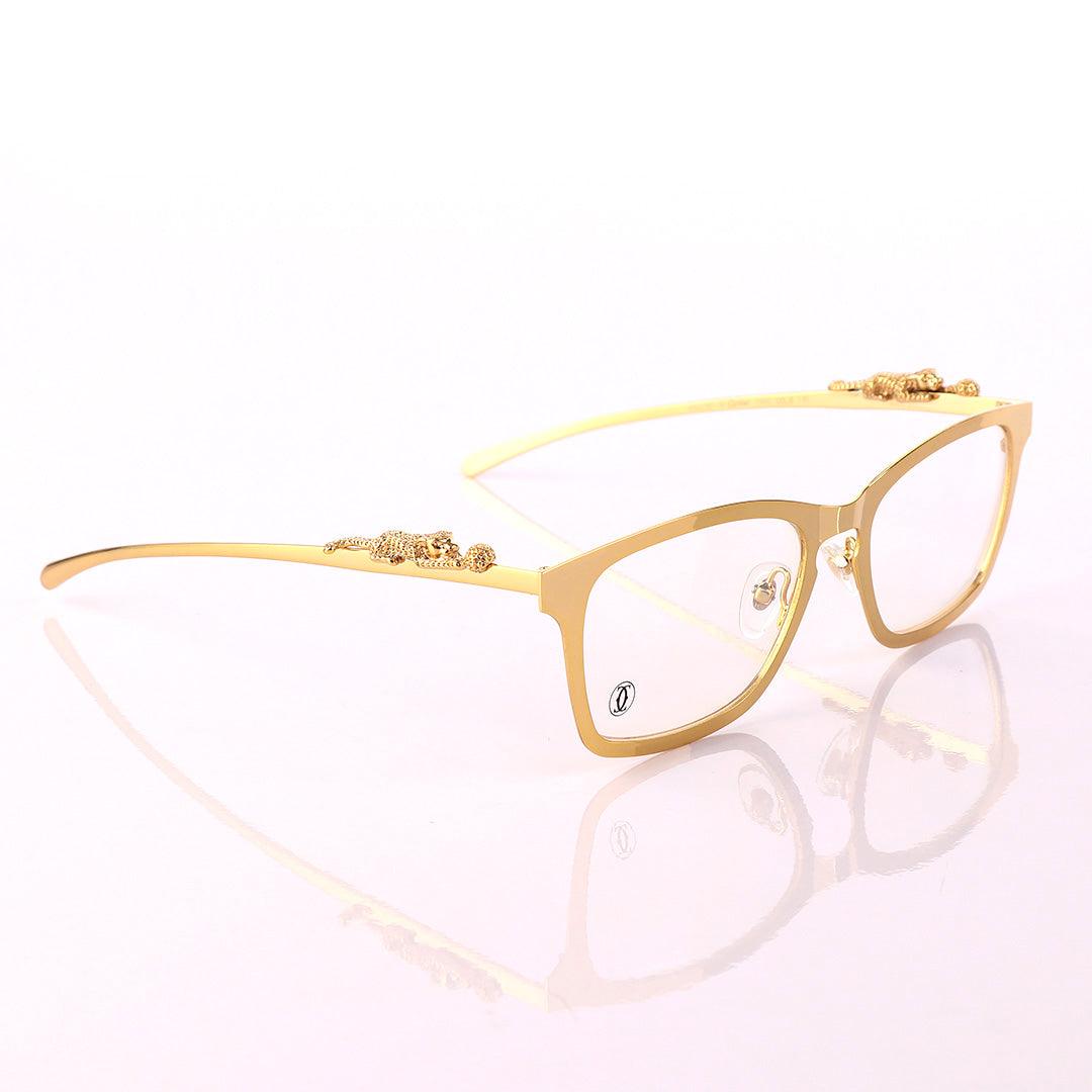 Cartier Vintage Metal Frame Gold Hingeless Sunglasses - Obeezi.com