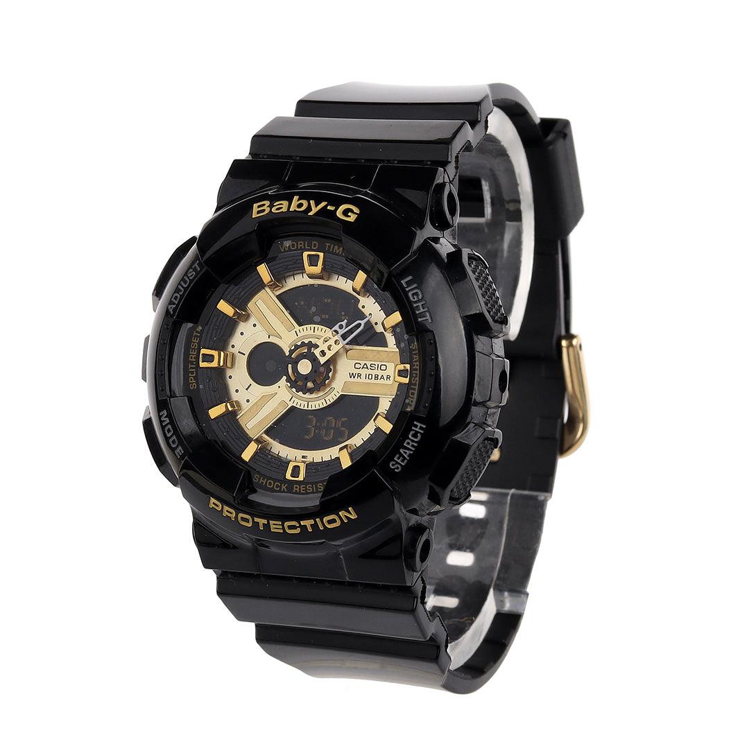 Casio Baby-G Women's Black Resin Strap Watch BA-110-1A - Obeezi.com