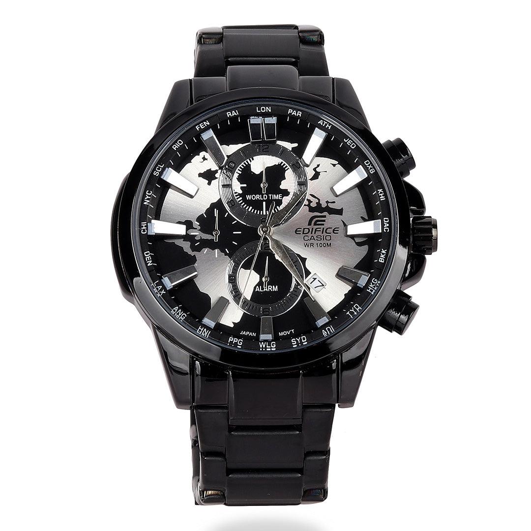 Casio Edifice Black Chronograph Men Watch - Obeezi.com
