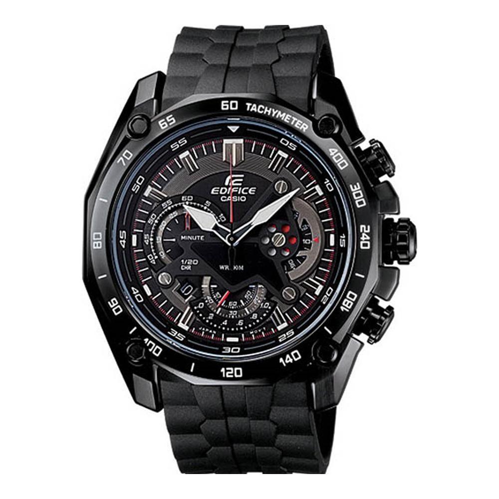 Casio Edifice Chronograph Men's Black steel Watch - Obeezi.com