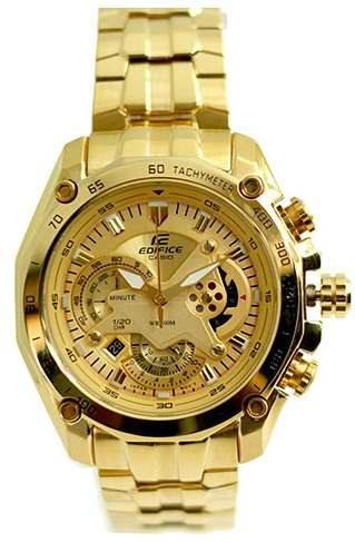 Casio Edifice EF-550FG-9AV Gold Stainless Steel - Obeezi.com
